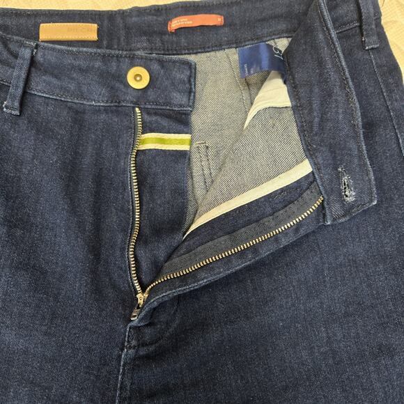 Pilcro Wide Leg Jeans The Skipper High Rise Full Length Dark Wash Womens 31 Boho - Picture 8 of 12